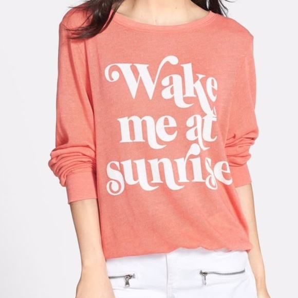 Wildfox Wake Me At Sunrise Pullover Sweater - Picture 2 of 6